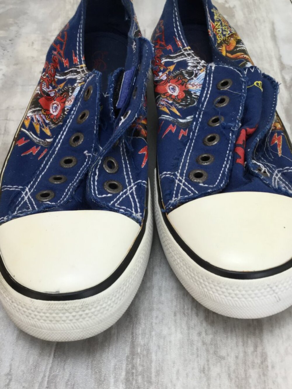 Ed Hardy Blue Sneakers 9 - Picture 2 of 9
